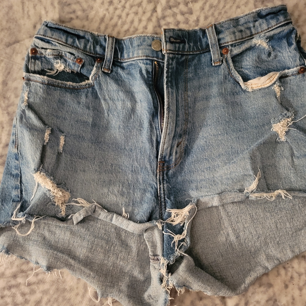 Distressed Denim Women Shorts